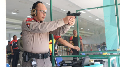 Hari Bhayangkara Kapolda Sumatera Selatan Membuka Kejuaraan Menembak