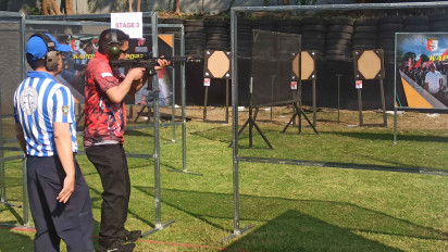 Peringatan HUT Bhayangkara Ke 77, 67 Atlet Menembak Berlomba Rebut Piala Kapolda Cup