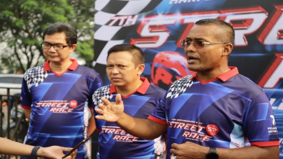 Polda Metro Jaya Buka Street Race di Kemayoran, Diikuti 800 Peserta