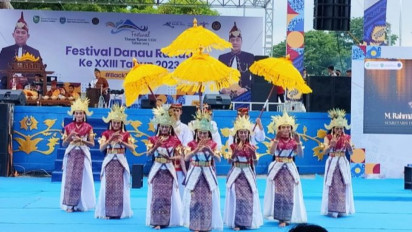 Penutupan Festival Danau Ranau ke XXIII Tahun 2023 Dimeriahkan Pertunjukan Tari Tradisional hingga Artis