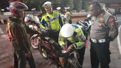 Tekan Aksi Geng Motor dan Premanisme, Satlantas Polresta Bandar Lampung Gelar Razia Kendaraan
