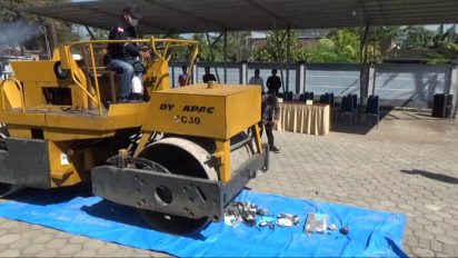 Membahayakan Penerbangan, Barang Tangkapan Radio Ilegal Dimusnahkan