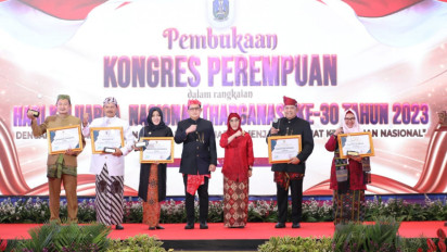 Buka Kongres Perempuan, Sekdaprov Jatim Sebut Tiga PR Penting: Angka Perkawinan Anak, Perceraian dan Prevalensi Stunting