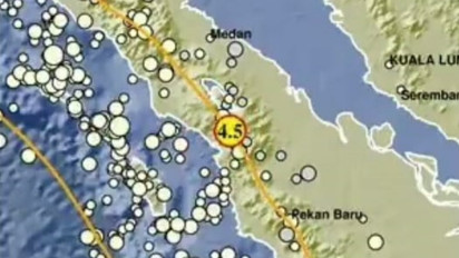 Dalam Hitungan Detik, Pagi Ini Tapanuli Utara 2 Kali Diguncang Gempa
