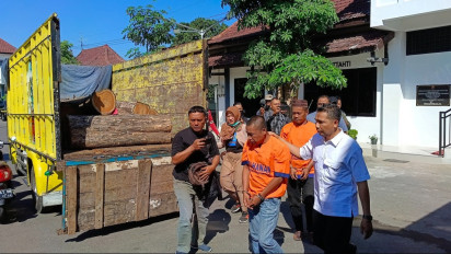 Curi Kayu Jati Milik Perhutani, 2 Orang di Ponorogo Ditangkap Polisi