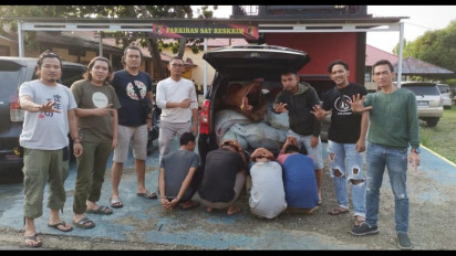 Jelang Idul Adha Kawanan Pencuri Hewan Ternak Beraksi, 4 Diantaranya Tertangkap