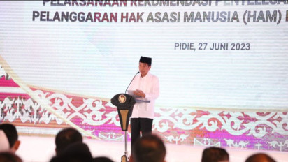 Presiden Jokowi Resmikan Program Penyelesaian Pelanggaran HAM Berat di Aceh