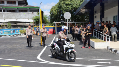 Ujian Praktik SIM C, Polres Bantul Buat Lintasan Baru dan Tinggalkan Lintasan Zigzag