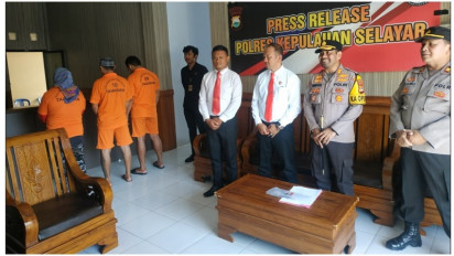 Polres Selayar Ungkap 3 Kasus Pencurian Target Operasi Sikat Lipu 2023