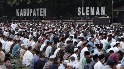 Ribuan Warga Muhammadiyah di Sleman Laksanakan Salat Idul Adha, Bupati Ingatkan Toleransi