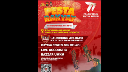 Meriahkan Hari Bhayangkara ke-77 Polresta Denpasar Gelar Pesta Rakyat, Catat Tanggalnya