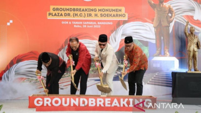 Patung Soekarno Tertinggi di Indonesia Akan Dibangun di Bandung