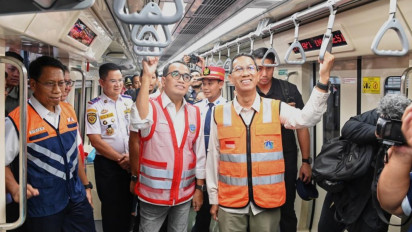 Menhub dan Pj Gubernur DKI Lakukan Inspeksi Jelang Operasional LRT Jabodebek