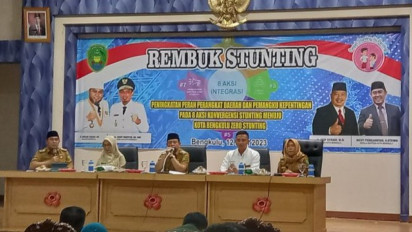 Gencar Turunkan Angka Stunting, Begini 8 Langkah Pemkot Bengkulu
