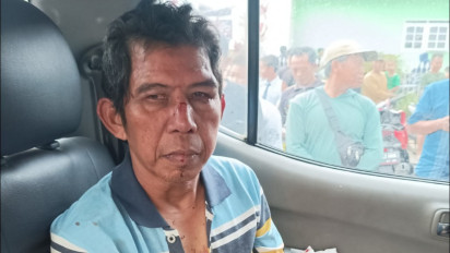 Pencuri Motor Babak Belur Dihajar Warga Banjarsari Pakis di Tepi Jalan Persawahan Malang