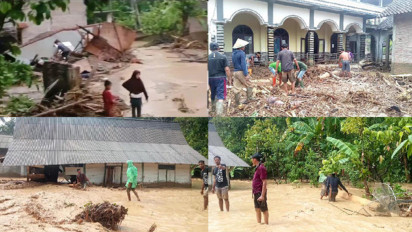 Banjir Bandang Rendam Rumah Warga di Tanggamus Lampung, 1 Rumah Ambrol