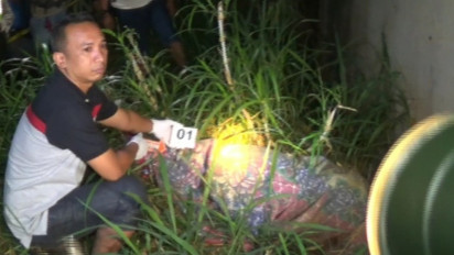 Mayat Terbungkus Karpet dan Terikat Lakban di Bawah Jembatan Tol Ngawi Gegerkan Warga