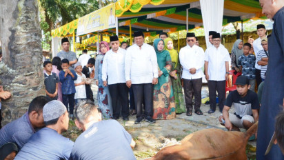 1409 Hewan Kurban Disembelih di Kota Padangsidimpuan