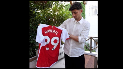 Hengkang dari Chelsea, Kai Havertz Pamer Nomor Punggung 29 di Arsenal