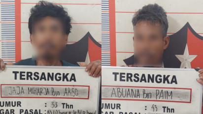 Pembalakan Liar di Hutan Produksi, Dua Warga Musi Banyuasin Ditangkap Polisi
