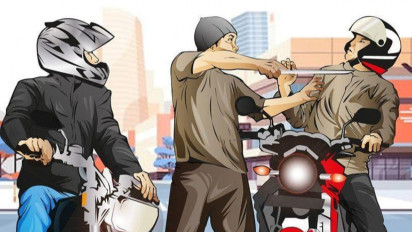 Niat Baik Mau Menolong Justru  Berujung Dicekik-Motor Raib Dibawa Kabur