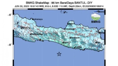 Gempa M 6.4 Guncang Selatan Jawa, 1 Warga Bantul Meninggal Dunia