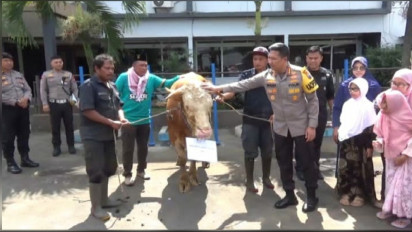 Polresta Malang Rayakan Momen Idul Adja dan Hari Bhayangkara Bersama Anak-anak Difabel