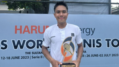 Rifqi Fitriadi Raih Gelar ITF Perdana Harum Energy World Tennis Tour