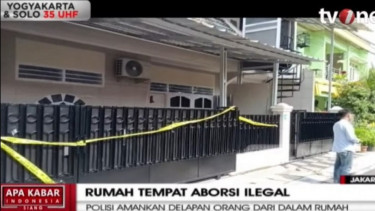 Septic Tank di Rumah Aborsi Kemayoran yang Diduga Tempat Pembuangan Janin Bayi Dibongkar
