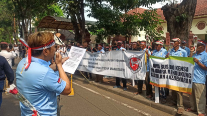 Ratusan Orang dari Perguruan Karate Gelar Aksi di PN Surabaya, Buntut Konflik Yayasan