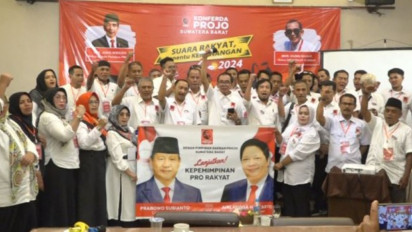 Pro Jokowi Sumatera Barat Deklarasikan Prabowo-Airlangga sebagai Calon Presiden dan Wakil Presiden untuk Pilpres 2024