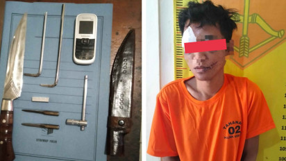 Video Aksinya Curi Motor Viral di Medsos, Maling Bersenjata Tajam di Gresik Ditangkap