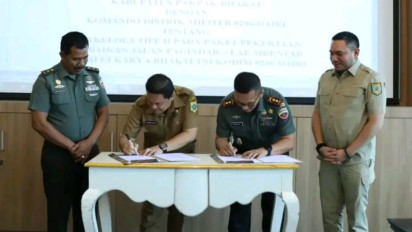 Pemkab Pakpak Bharat dan Kodim 0206/Dairi Kerja Sama Swakelola Pembangunan Jalan Pagindar-Lae Mbentar Demi Kemajuan Infrastruktur