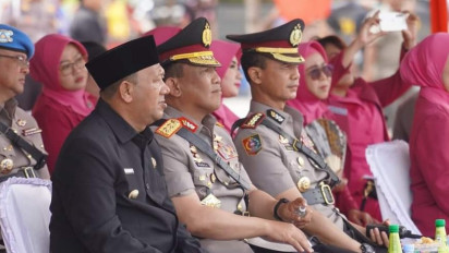 Upacara Pelantikan 217 Siswa SPN Polda Sumut, Plt Bupati Langkat: Jadilah Polisi yang Amanah