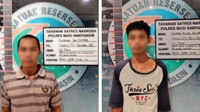 Dua Warga Musi Banyuasin Ditangkap Polisi Saat Bertransaksi Jual Beli Sabu