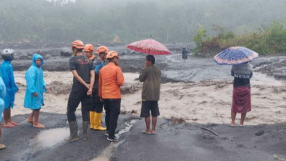 Sejumlah Jembatan di Lumajang Hancur Diterjang Lahar Dingin Gunung Semeru