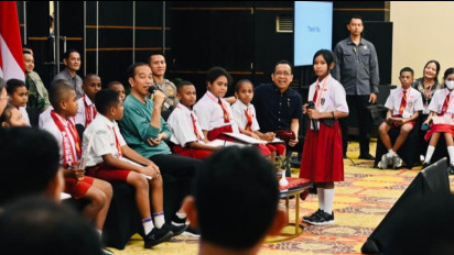 Jawaban Jokowi Saat Ditanya Anak SD Kenapa Ibu Kota Tidak Dipindah ke Papua: Jauh Sekali