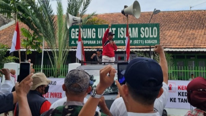 Aksi Aliansi People Power Solo Diikuti Seratusan Orang, Dipimpin Lansia