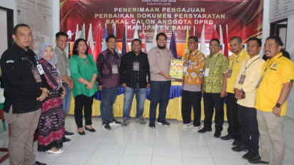 Golkar Dairi Serahkan Perbaikan Bacaleg ke KPU, Optimis Raih 10 Kursi di Pemilu 2024