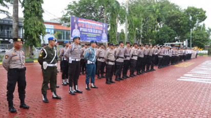 Gelar Pasukan Ops Patuh Seligi 2023, Polres Karimun Libatkan 48 Personil Gabungan