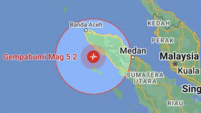 Aceh Barat di Diguncang Gempa 5,2 Magnitudo, BMKG Imbau Warga Waspada Gempa Susulan