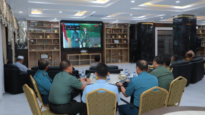 Kodam I/Bukit Barisan Bersama Awak Media Gelar Nonton Bareng Anugerah Kasad Award 2023