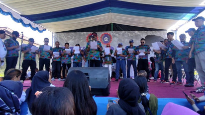 Federasi Serikat Pekerja Transport Indonesia Jabar Deklarasi Dukung  Anies Baswedan Sebagai Bacapres
