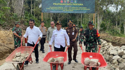 Puluhan Tahun Menanti Sentuhan Pembangunan, Warga Desa Mekar Sari Kini Tersenyum Kembali dengan Pembukaan Jalan Sejauh 5,2 KM Melalui Program TMMD  Kodim 0207 Simalungun