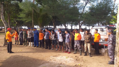 Opsar Hari Ketujuh Pencarian Dua Wisatawan Terseret Ombak di Pantai Jembatan Panjang Malang, Belum Temukan Korban