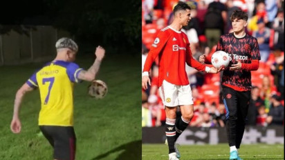 Alejandro Garnacho Kenakan Jersei Cristiano Ronaldo di Al Nassr, Lionel Messi Marah?