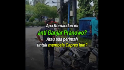 Viral Baliho Ganjar Pranowo Capres di Muara Teweh Kalteng Dicopot Anggota TNI, Ini Faktanya