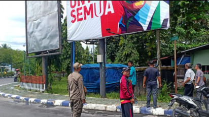 Kronologi Pencopotan Baliho Ganjar Pranowo oleh TNI di Muara Teweh yang Diprotes Pendukungnya