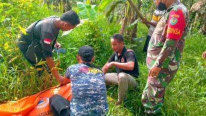 Ngeri! SAR Evakuasi Jasad Pencari Kerang Diterkam Buaya di Sungai Cilemer Pandeglang