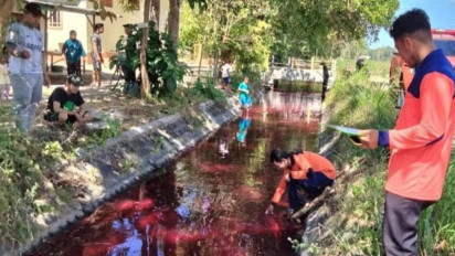 Penyelidikan Pencemaran Sungai Klampar di Pamekasan, Polisi Datangkan Ahli Lingkungan